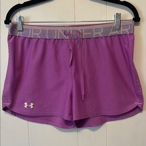 Under Armour Purple Athletic Shorts Lightweight Performance